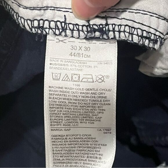 Gap Denim Slim Stretch 5 Pocket Pants in Blue Galaxy Size 30x30 - Picture 6 of 8